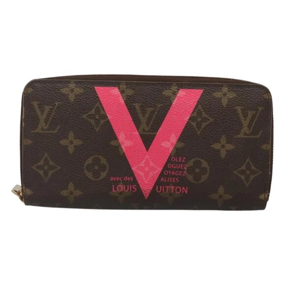 LOUIS VUITTON Monogram V Line Zippy Wallet Grunard Pink - Picture 2 of 16